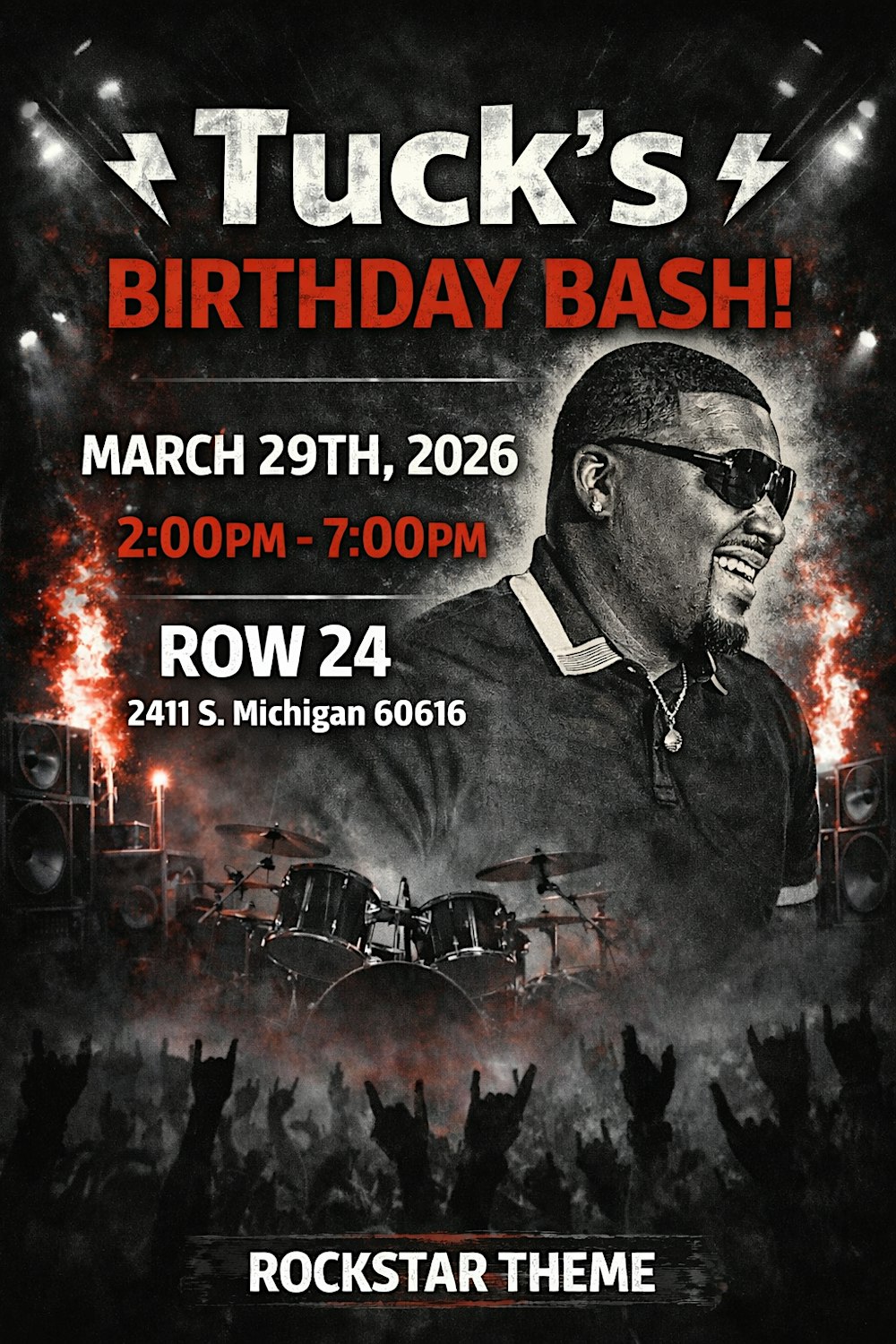 Tuck's Rockstar Birthday Party.