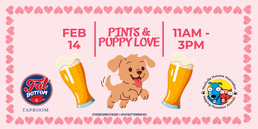 Pints & Puppy Love at Fat Bottom Brewing