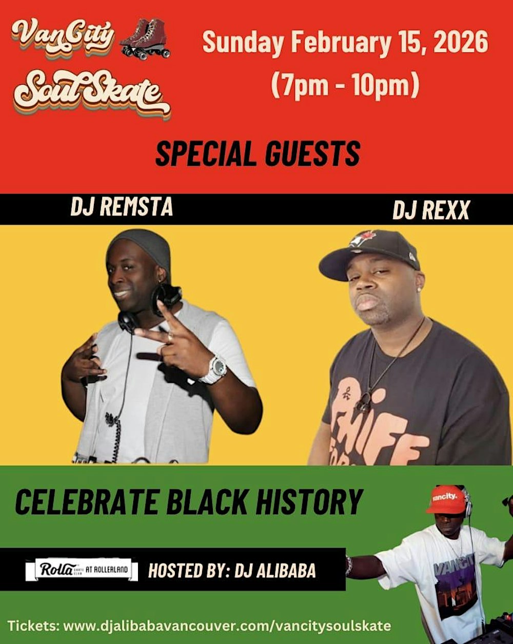 VanCity Soul Skate w DJ Alibaba, DJ Remsta and DJ REXX (19+)