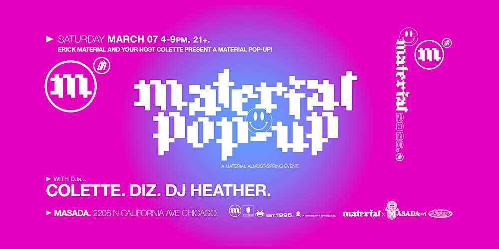 A Material Pop•Up with Colette, Diz and DJ Heather