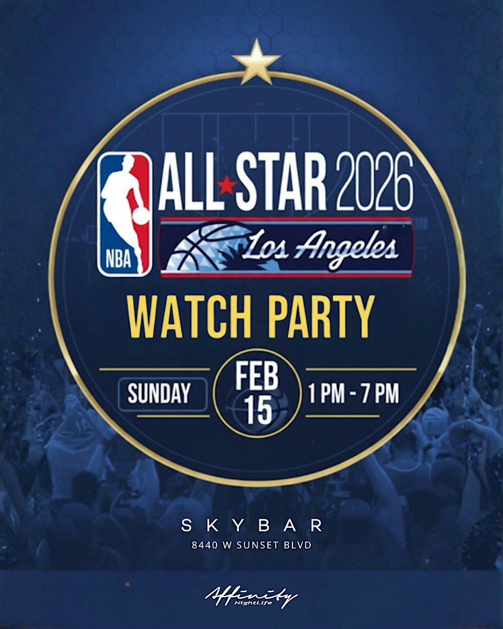 NBA All-Star Sunday Day Party & Game Watch Party @ Skybar LA