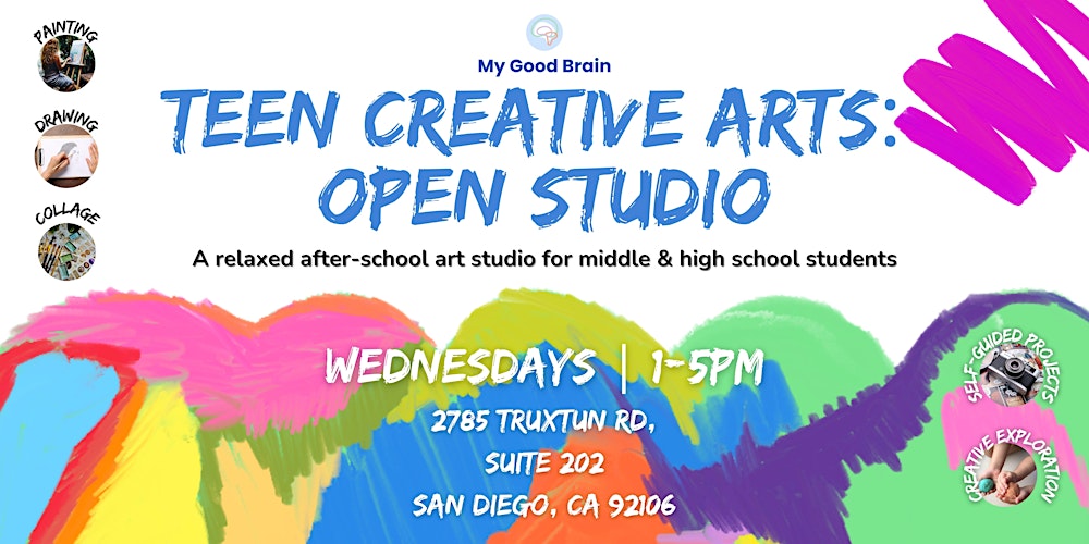 Teen Creative Arts: After-School Open Studio (Grades 6–12)