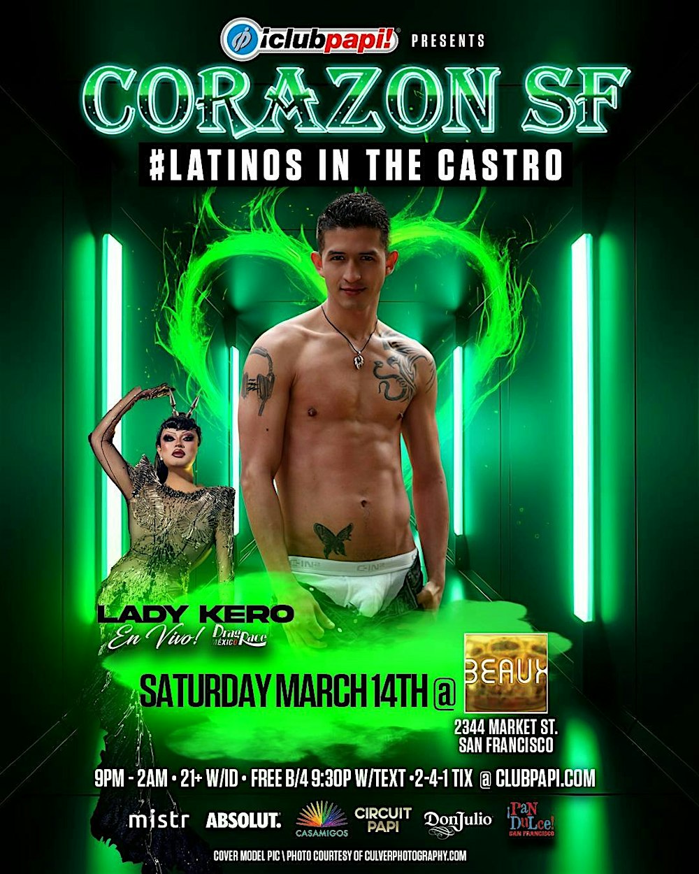 CORAZON SF PRESENTS RPDR MEXICO STAR LADY KERO LIVE  @ BEAUX NIGHTCLUB