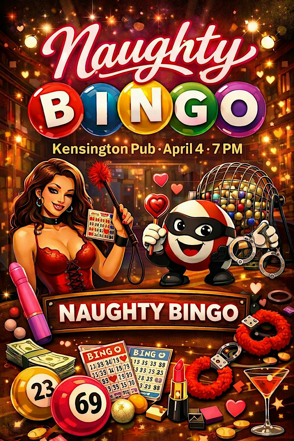 KENSINGTON PUB NAUGHTY BINGO