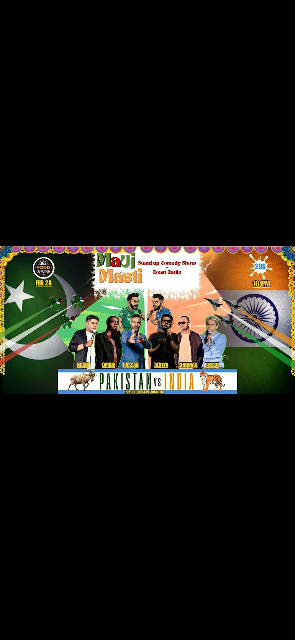 Mauj and Masti  DESI STAND UP AND PAKISTAN VS INDIA ROAST BATTLE