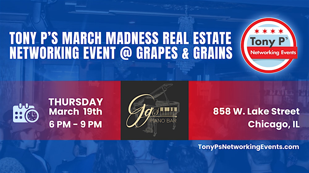 March Madness Real Estate Networking Event @ Grapes & Grains: March 19th