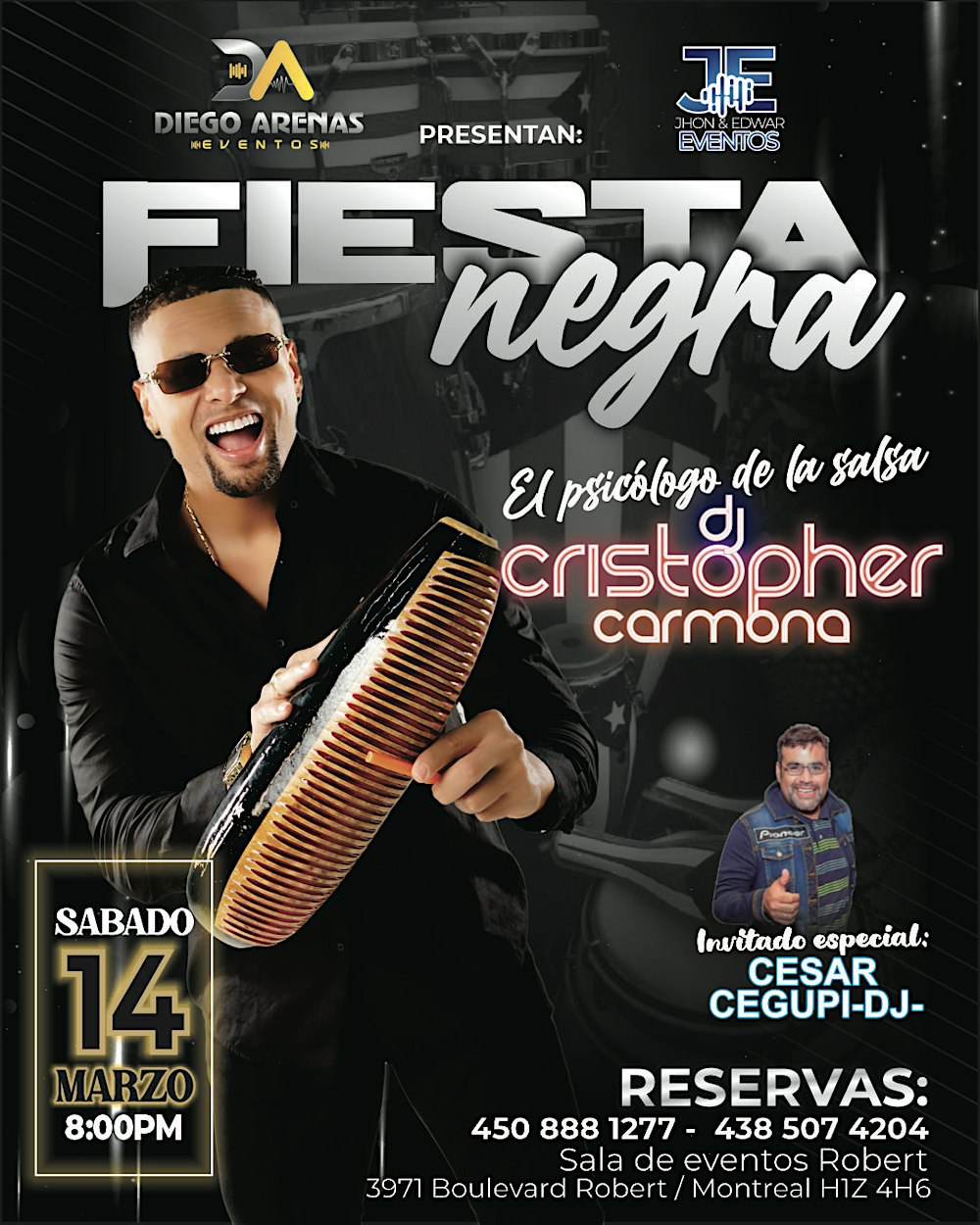 La fiesta Negra con DJ Cristopher Carmona