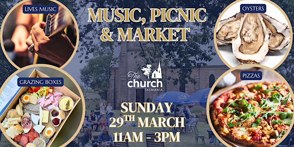 Live Music, Market & Picnic at The Church Sunday 29 March 2026