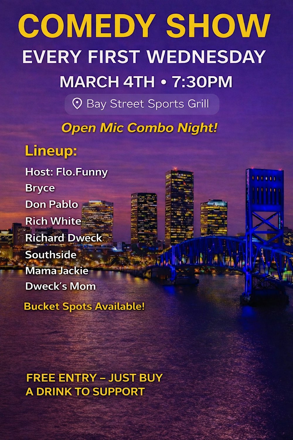 Comedy Show Open Mic Night