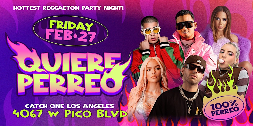 REGGAETON PERREO PARTY @ CATCH ONE LOS ANGELES