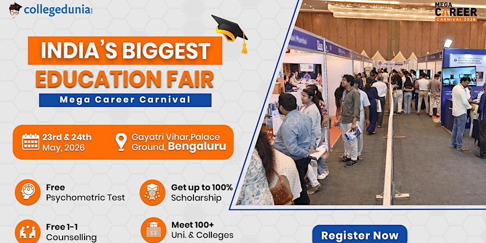 Collegedunia Mega Career Carnival 2026 - Bengaluru Education Fair