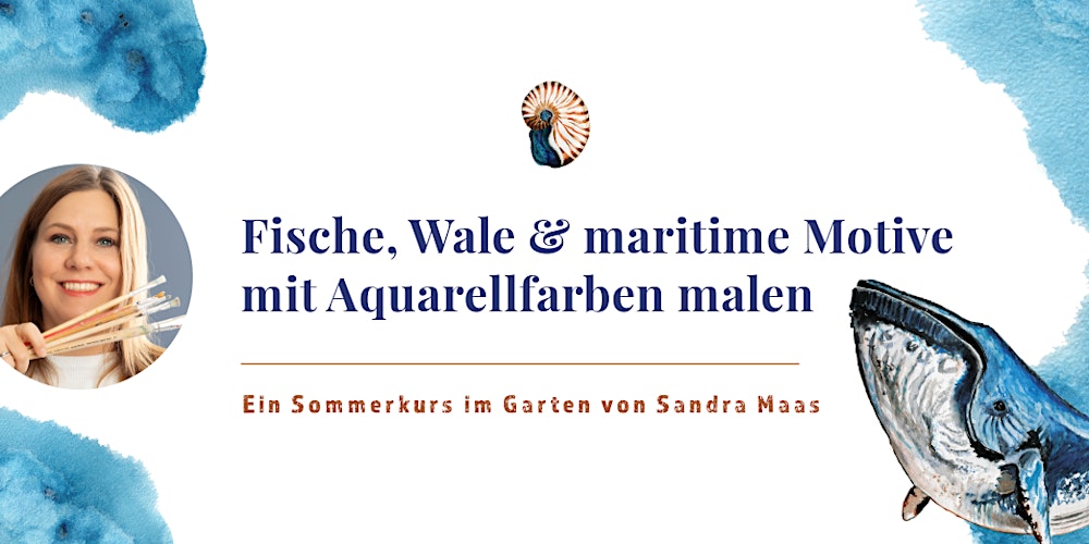 Fische, Wale & maritime Motive mit Aquarellfarben malen