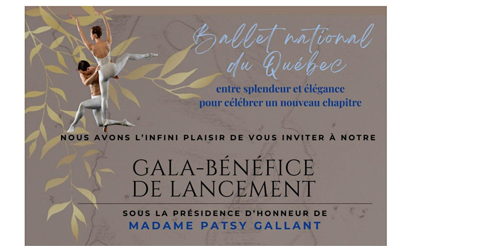 Gala-bénéfice de lancement du Ballet national du Québec