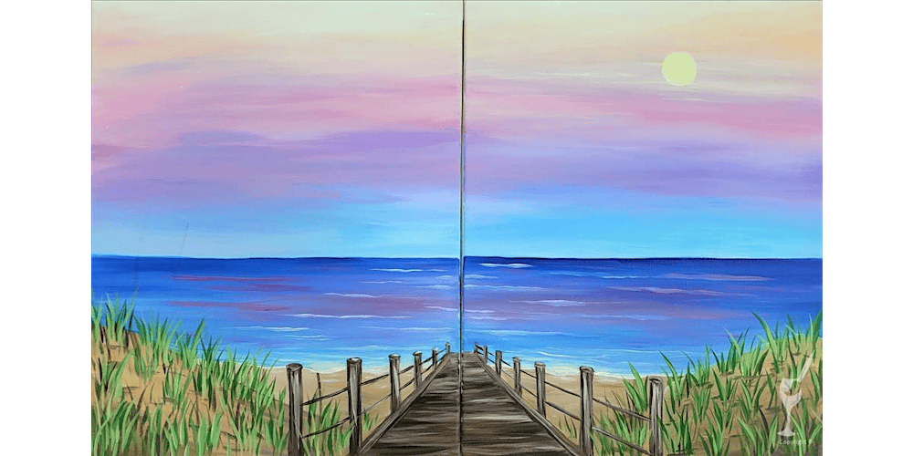 Sunset Through the Sand Dunes - Date Night - Paint and Sip in San Antonio | Classpop!™