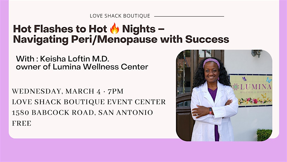 Hot Flashes to Hot Nights –  Navigating Peri/Menopause with Success