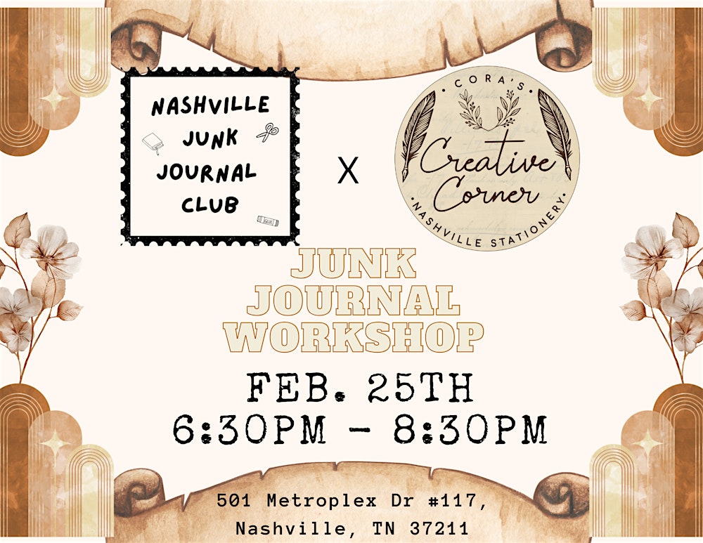 ✨ Junk Journaling Workshop with Nashville Junk Journal Club ✂️