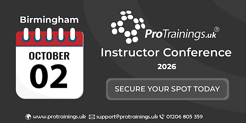 ProTrainings Birmingham Conference - October 2nd 2026