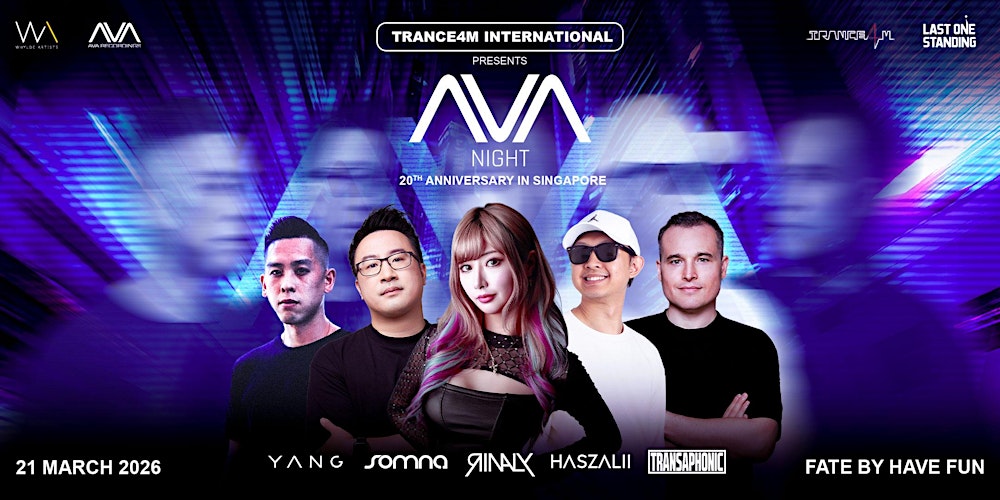 TRANCE4M International Presents AVA Night 20th Anniversary