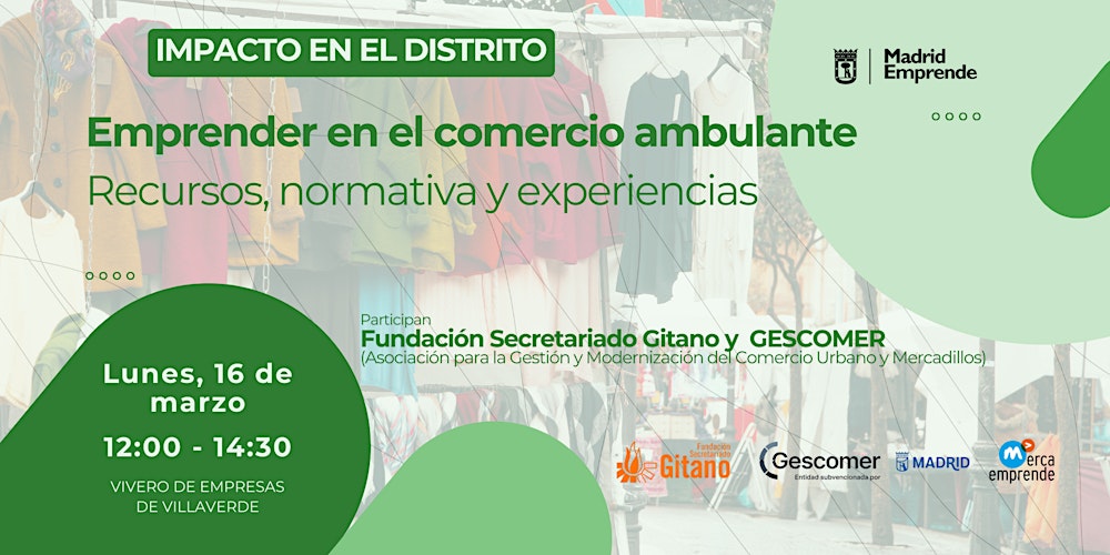 Emprende en el comercio ambulante | Recursos, normativa y experiencias