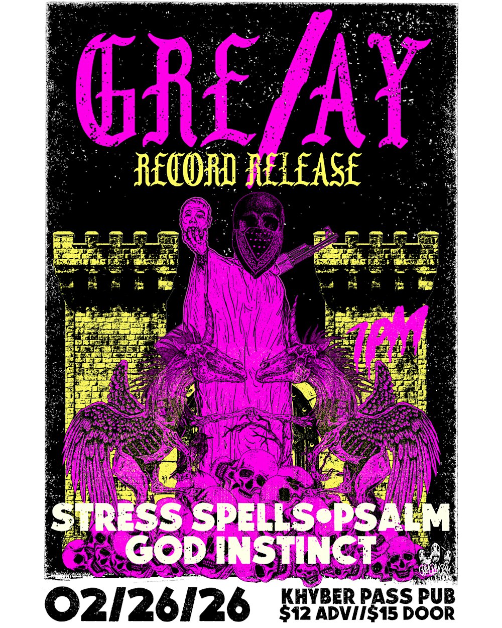 GRE/AY RECORD RELEASE w/ Stress Spells, Psalm and God Instinct