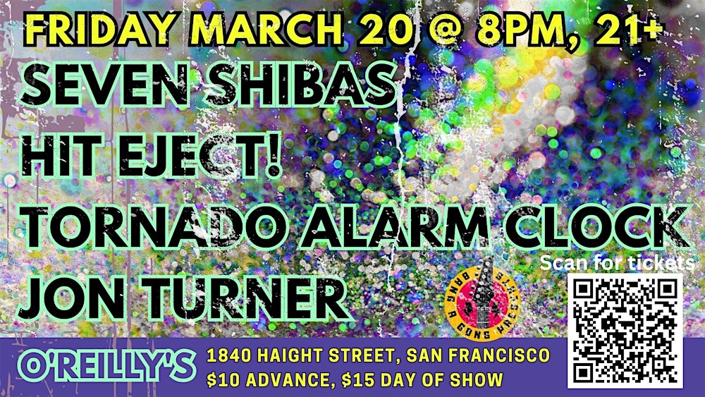 SEVEN SHIBAS | HIT EJECT! | TORNADO ALARM CLOCK | JON TURNER