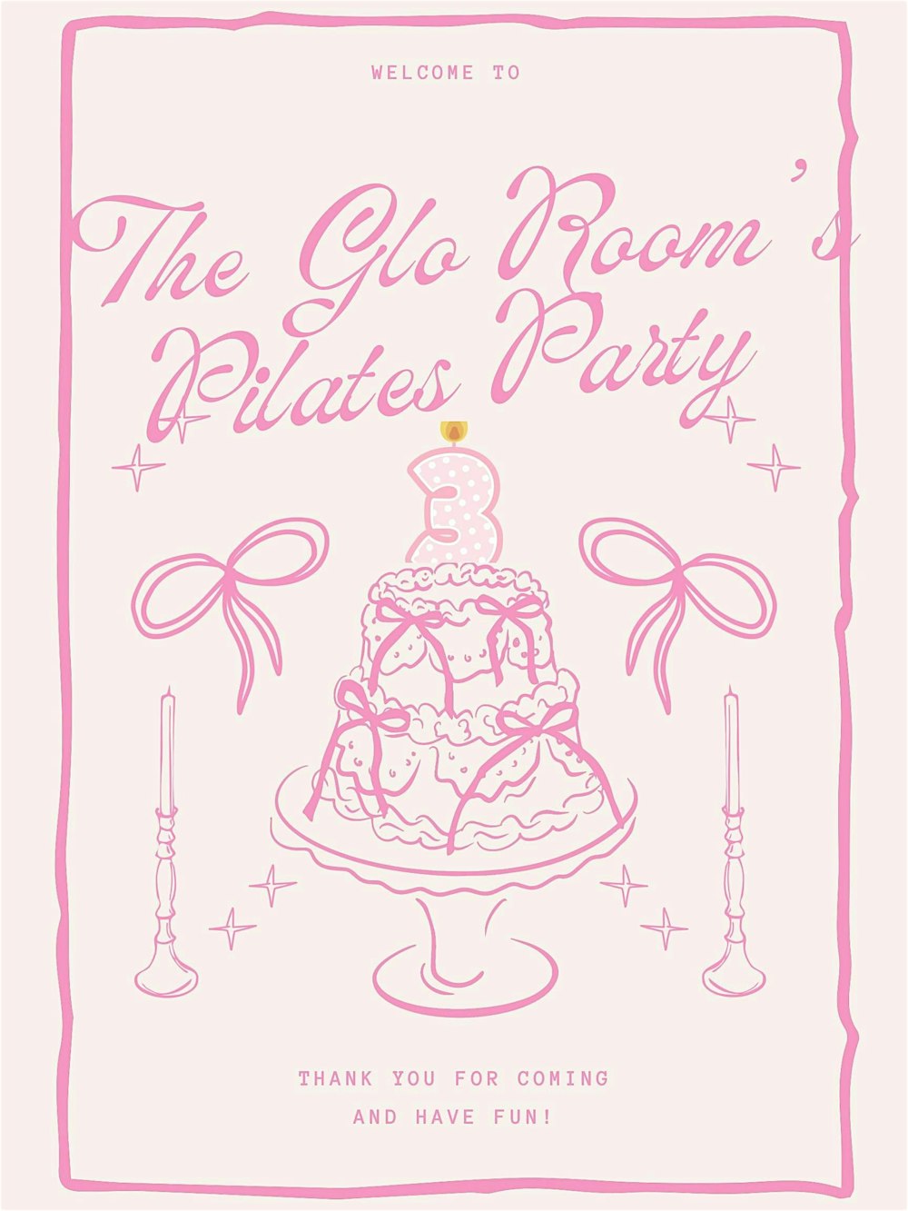 The Glo Room Turns 3 - Pilates Party