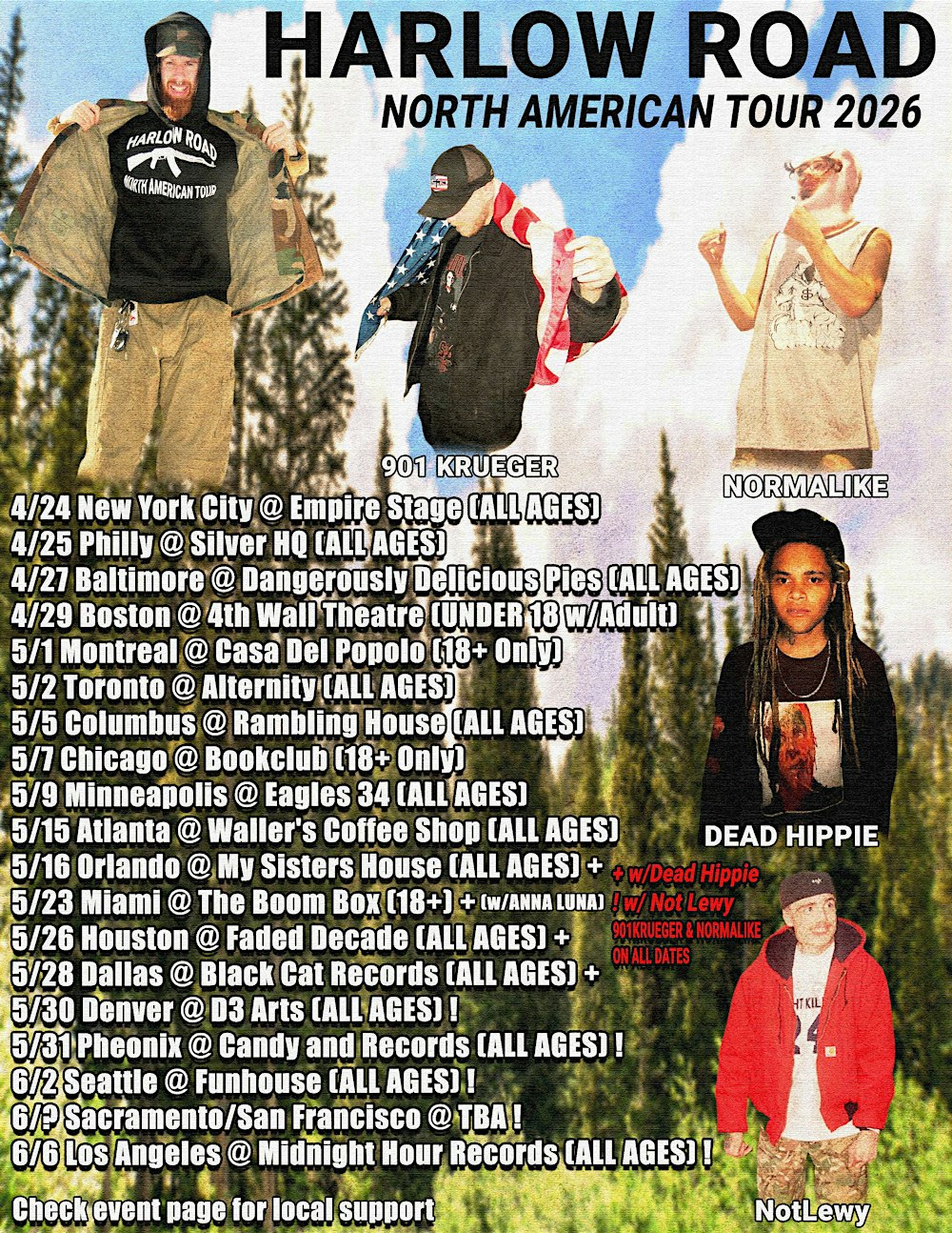 HARLOW ROAD//901 KRUEGER//NORMALIKE//SLYYE LIVE IN ATLANTA!!!!