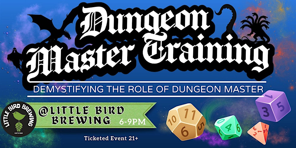 March 31st - Dungeon Master Training (D&D)