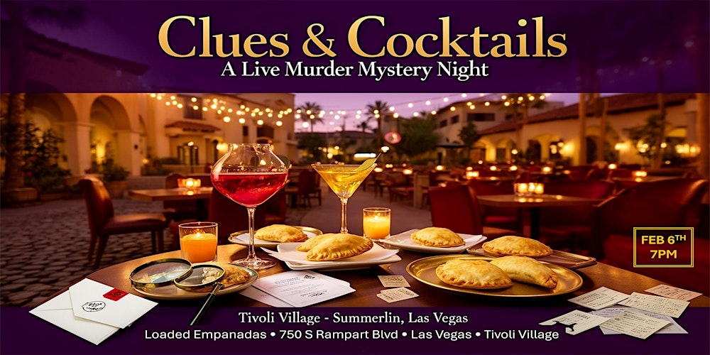 Clues & Cocktails - A Live Murder Mystery Night