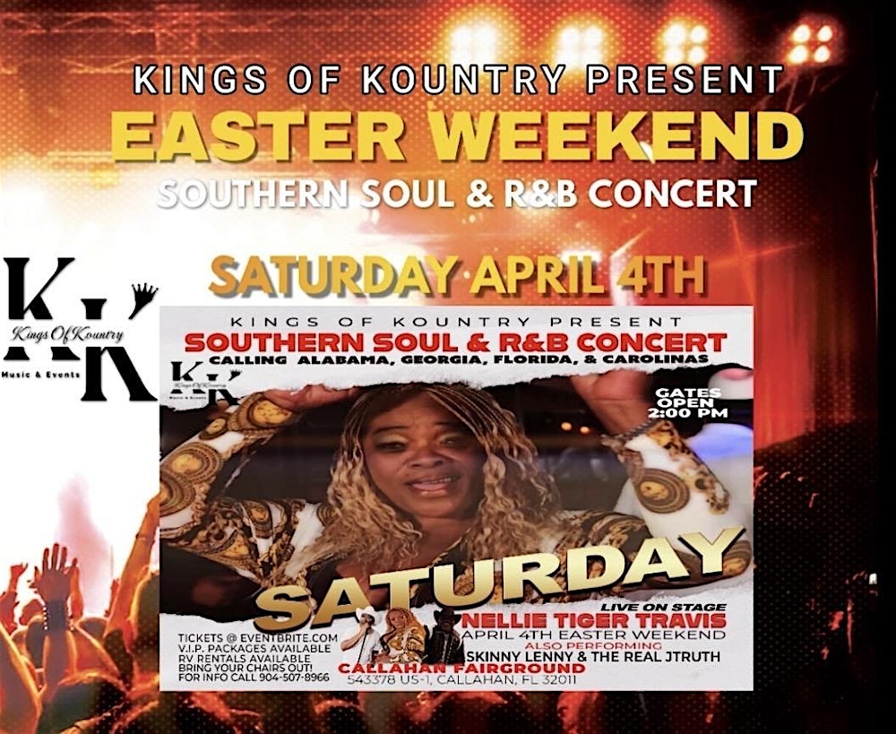 Southern Soul & R&B Concert EASTER WEEKEND