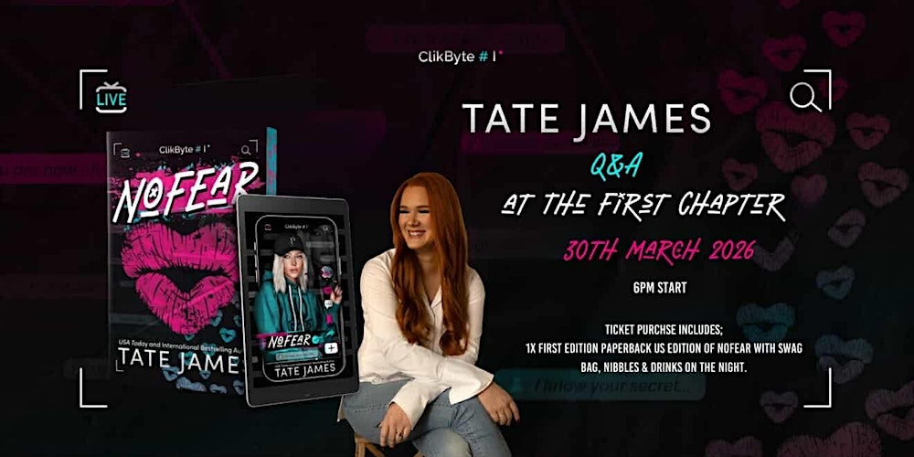 Tate James Q&A at The First Chapter Bookshop - Adelaide!