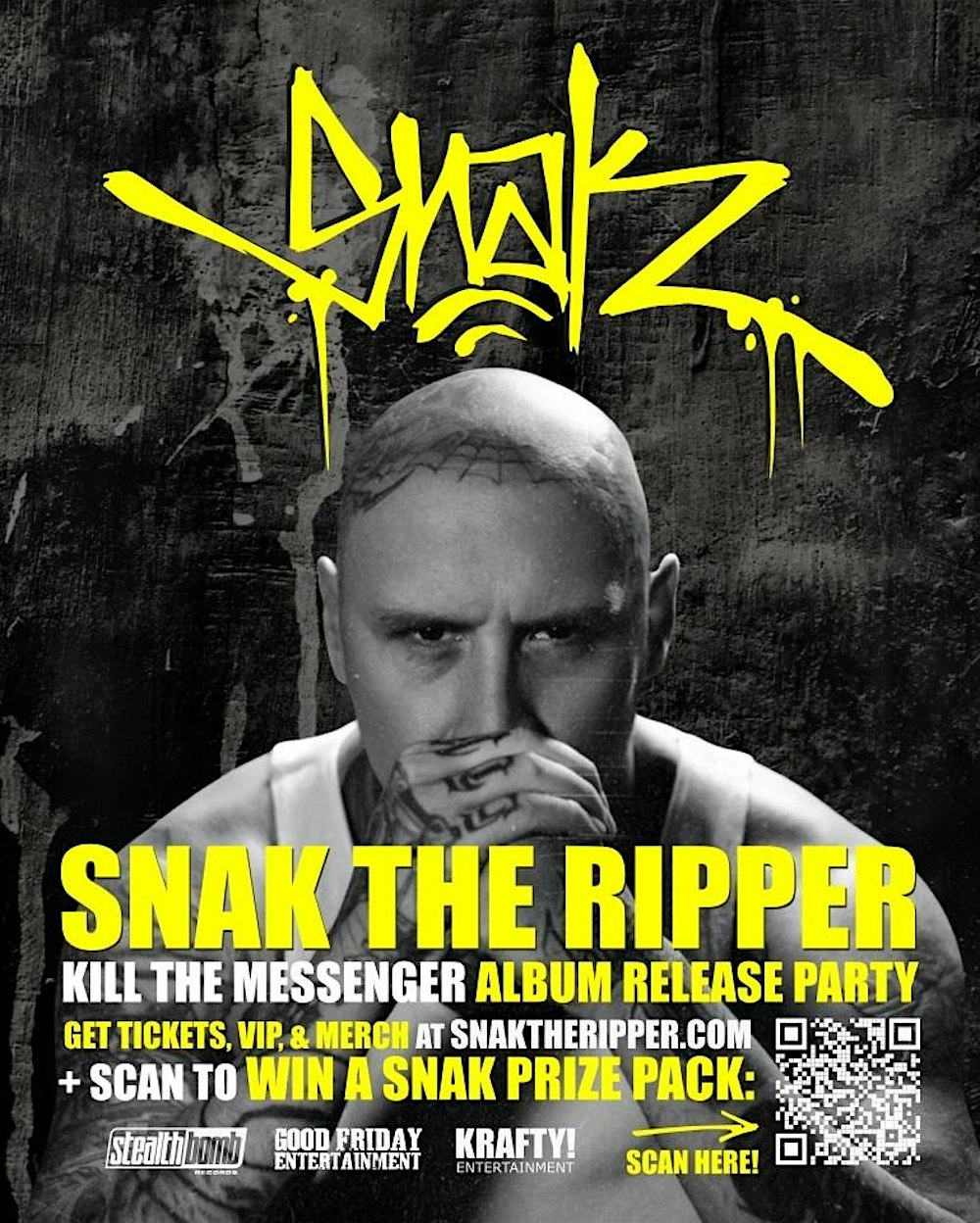 SNAK THE RIPPER live in GLASGOW w/ Junk, The Bermuda, Danny Kelly, & Gasp