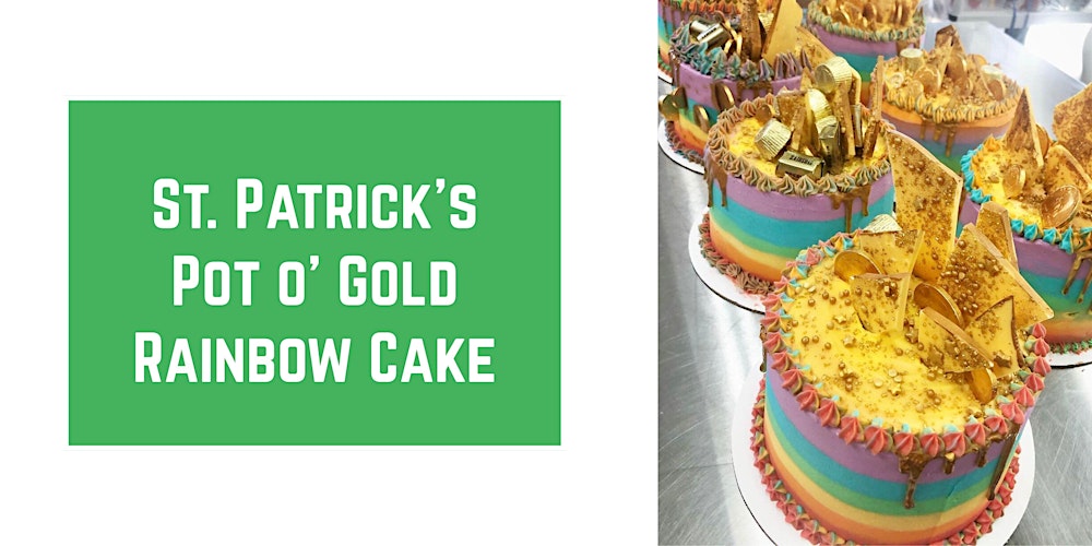Pot o' Gold Rainbow Cake