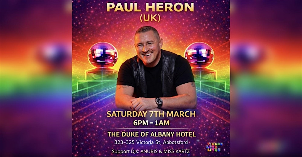 Where Love Lives presents PAUL HERON (U.K)