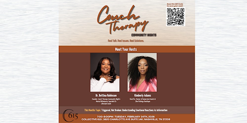 Couch Therapy Community Night February 2026 Edition