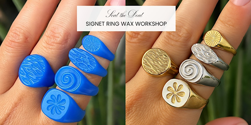 Sip & Carve: Wax Carving Signet Ring Class