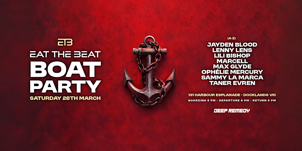 Eat The Beat : LAST BOAT PARTY OF THE SUMMER 2026