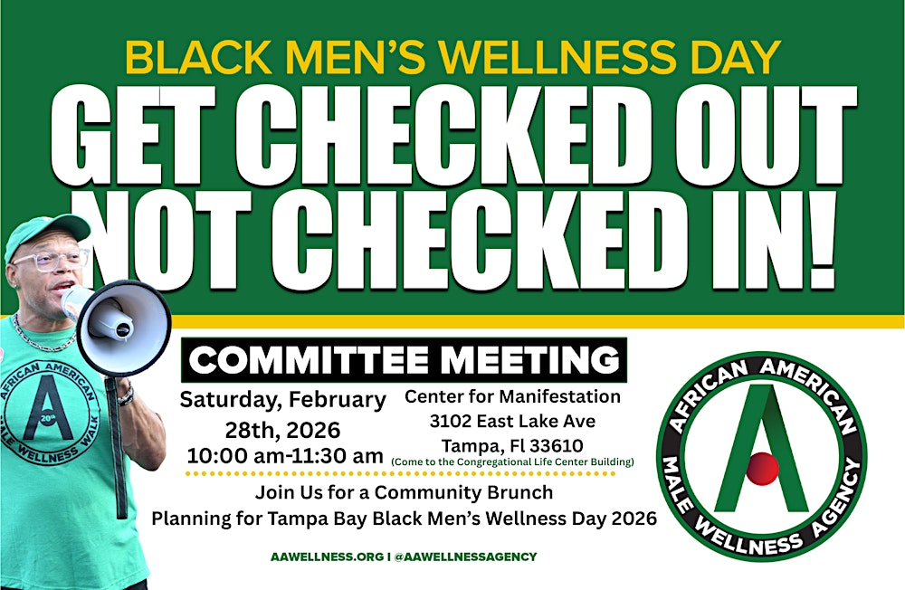 Tampa Bay Black Men's Wellness Day Free Community Brunch Meeting