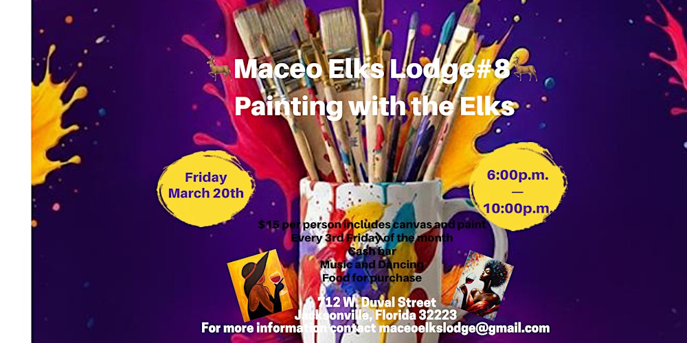 Painting with the Maceo Elks