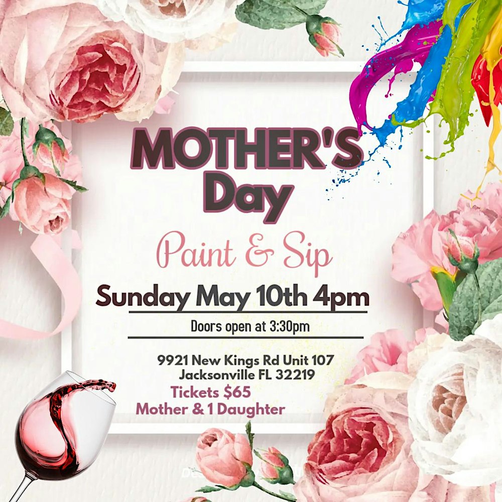Mother’s Day Sip & Paint – Adults Only