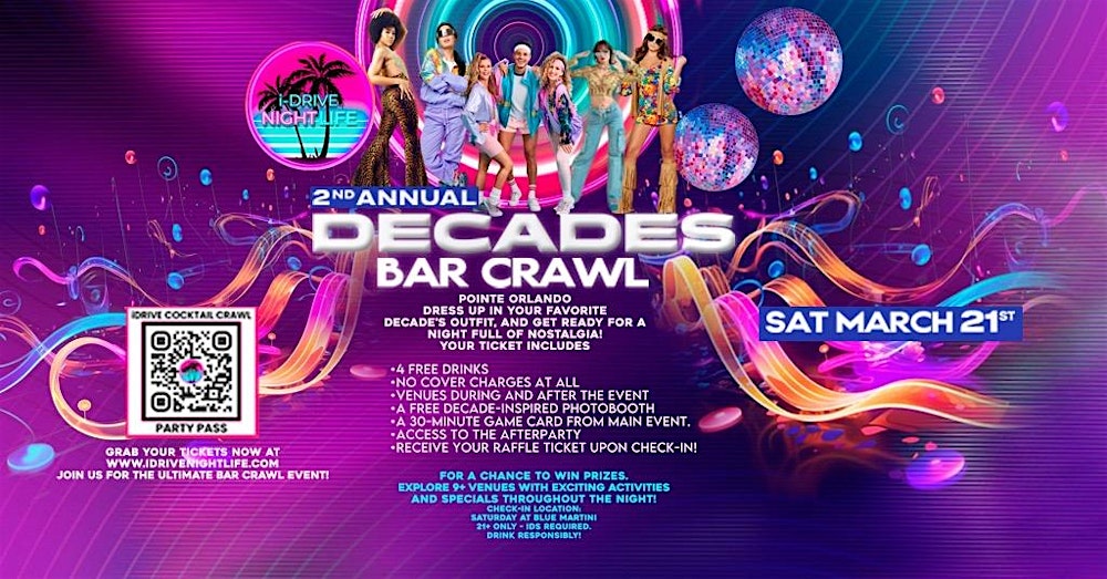 2nd Annual DECADES BAR CRAWL