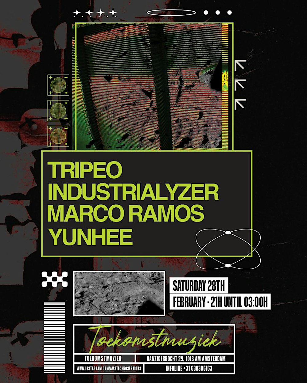 Amsterdam Techno Sessions w/ Tripeo & Industrialyzer @Toekomstmuziek