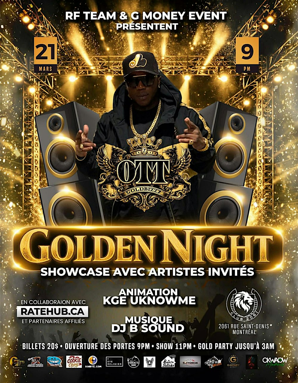 Golden Night 2ième Édition Showcase + Party