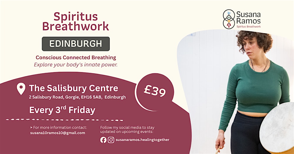 Spiritus Breathwork Workshop. The Salisbury Centre. EDINBURGH