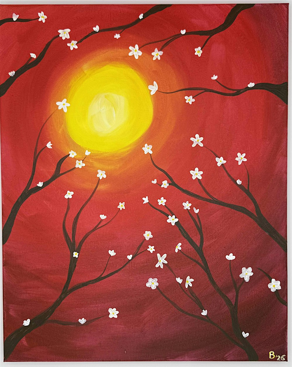 Spring Blossom Paint and Sip The Space Columbia City