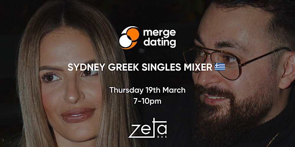 Sydney Greek Singles Mixer | Zeta Bar | Thurs March 19