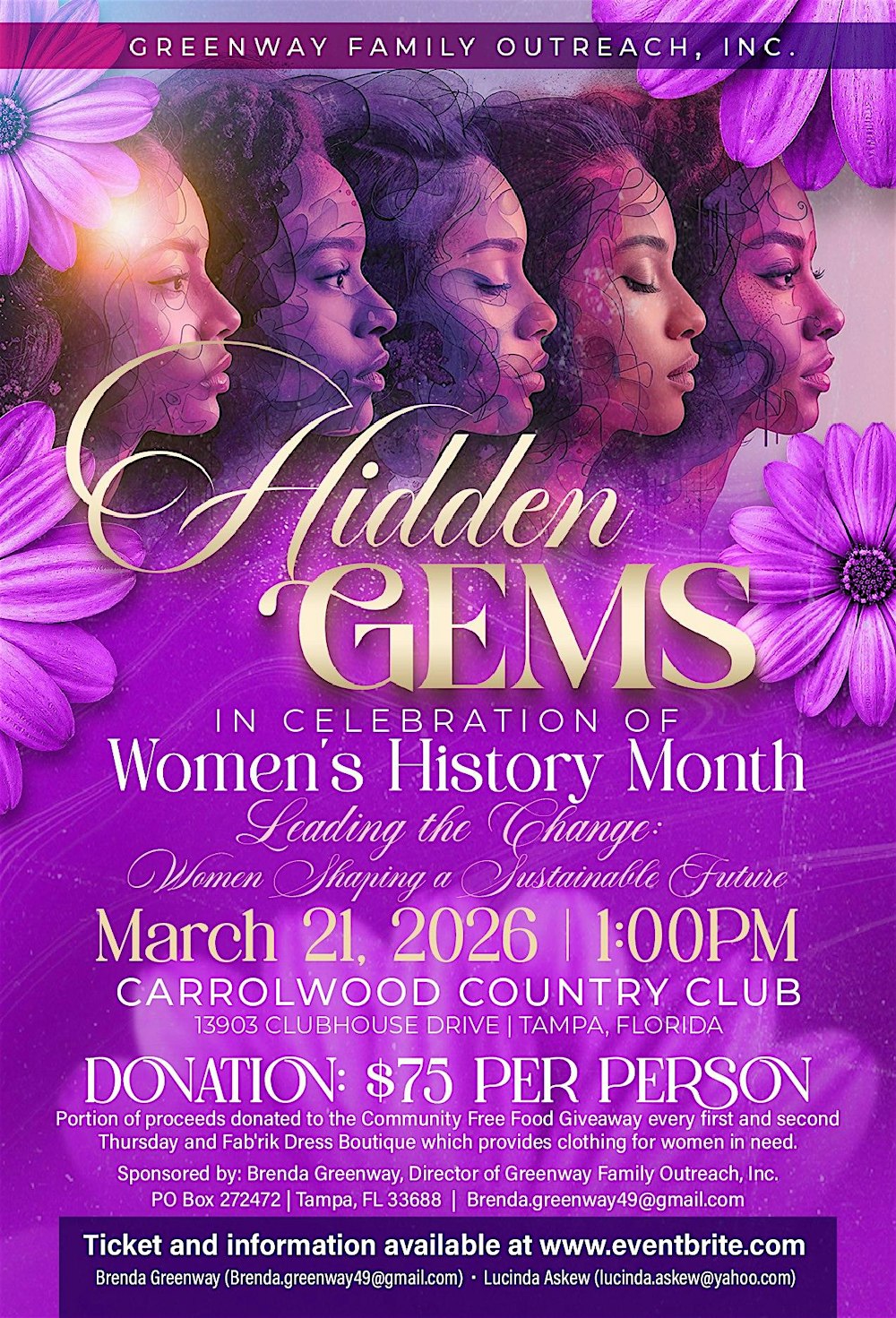 HIDDEN GEMS   In Celebration of  Women's History Month 2026
