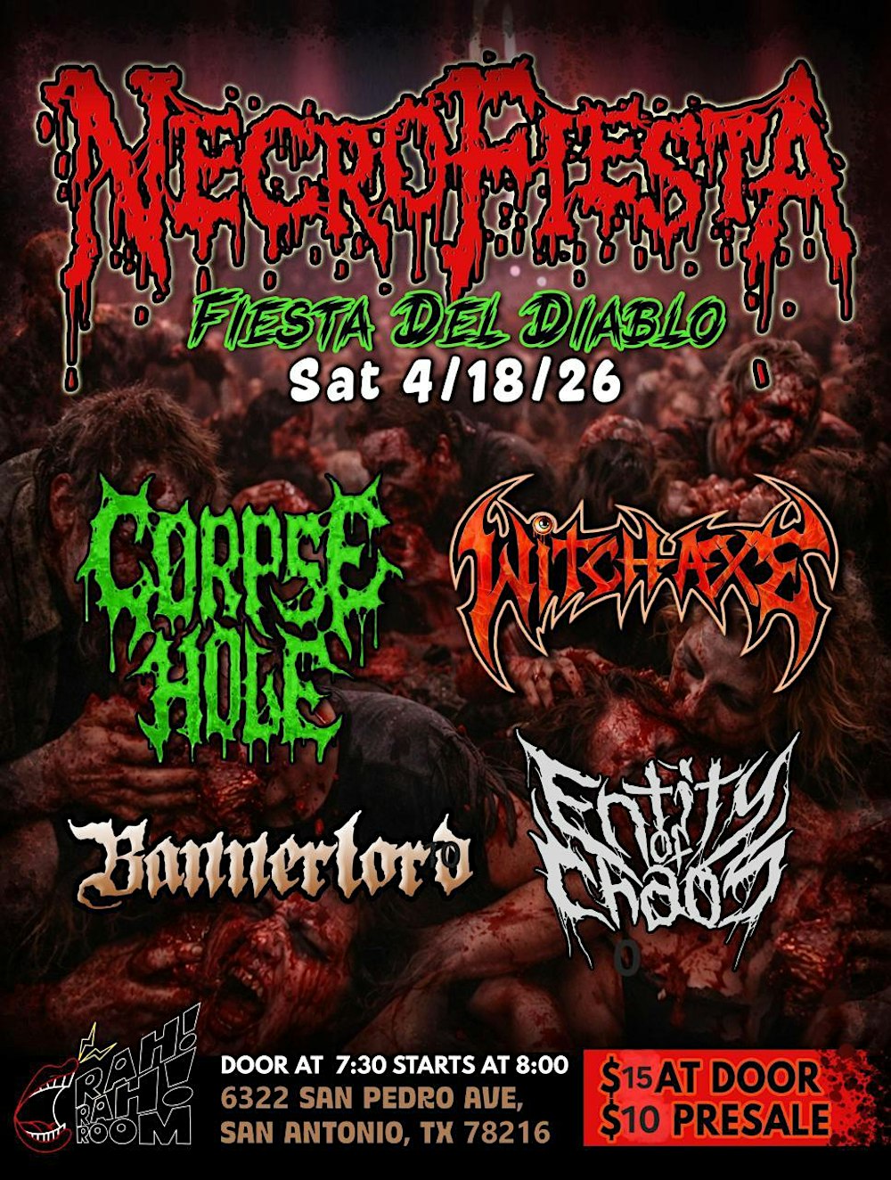 NecroFiesta or Fiesta Del Diablo - Live at Rah! Rah! Room