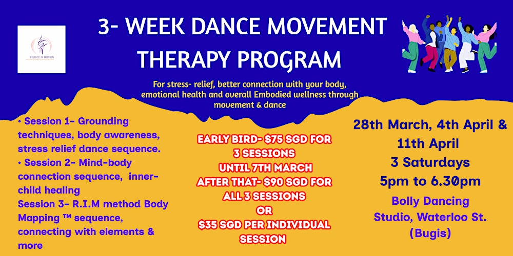 3- Week Dance Movement Therapy Program (Singapore)