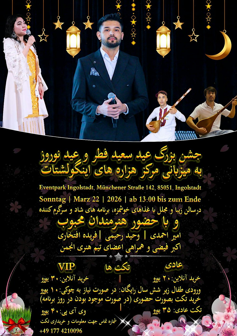 Nowruz und Neujarhs und Eid-al-Fitr-Feiern in Ingolstadt